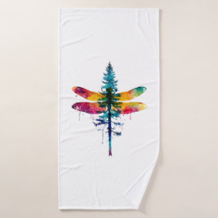 Merry Christmas insect Lover Xmas Dragonfly Christ Bath Towel