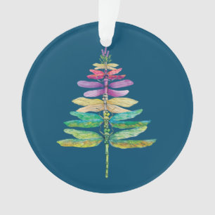 Merry Christmas insect Lover Xmas Dragonfly Christ Ornament