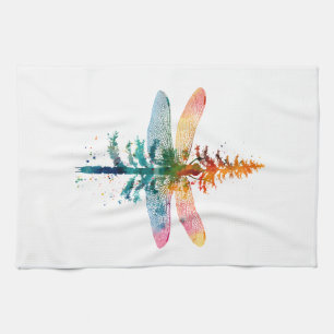 Merry Christmas insect Lover Xmas Dragonfly Christ Tea Towel