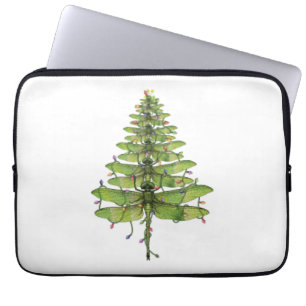 Merry Christmas insect Lover Xmas Dragonfly Laptop Sleeve