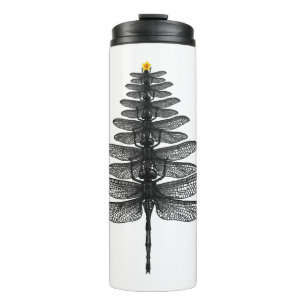 Merry Christmas insect Lover Xmas Dragonfly Thermal Tumbler