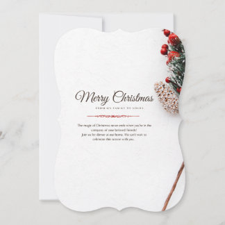 Merry Christmas Invitation Card