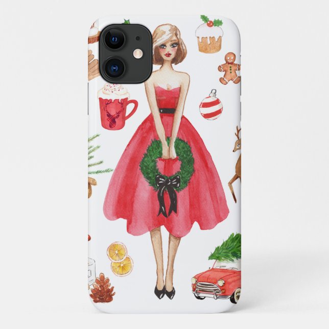 Merry Christmas iphone case (Back)