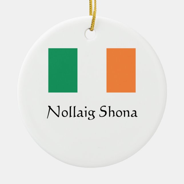 Merry Christmas Irish  Ornament (Front)