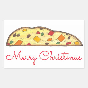 Merry Christmas Italian Holiday Biscotti Stickers