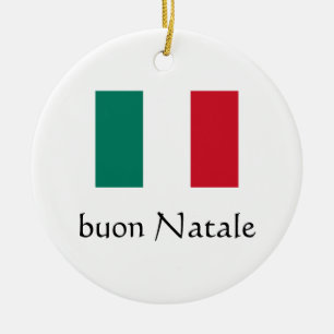 Merry Christmas Italian Ornament