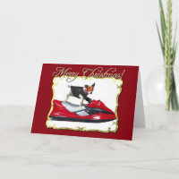 Merry Christmas Jack Russell Terrier greeting card
