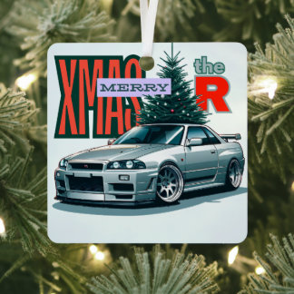 Merry Christmas - (JDM Legends) Metal Tree Decoration
