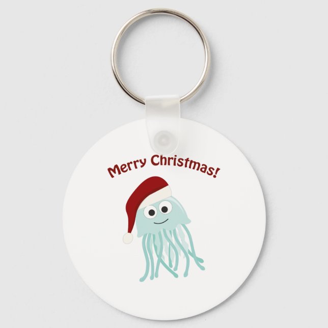 Merry Christmas! Jellyfish Key Ring (Front)