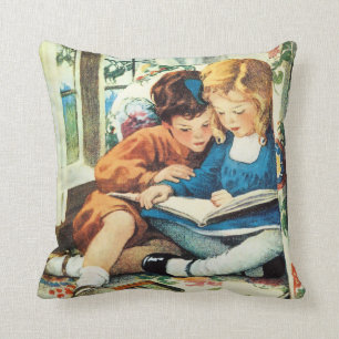 Merry Christmas, Jessie Willcox Smith Fine Art Cushion