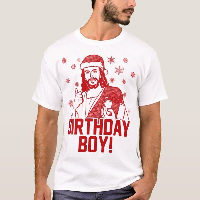 Merry Christmas Jesus Birthday Boy T-Shirt (Front)