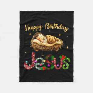 Merry Christmas Jesus Is The Gift To The World Chr Fleece Blanket