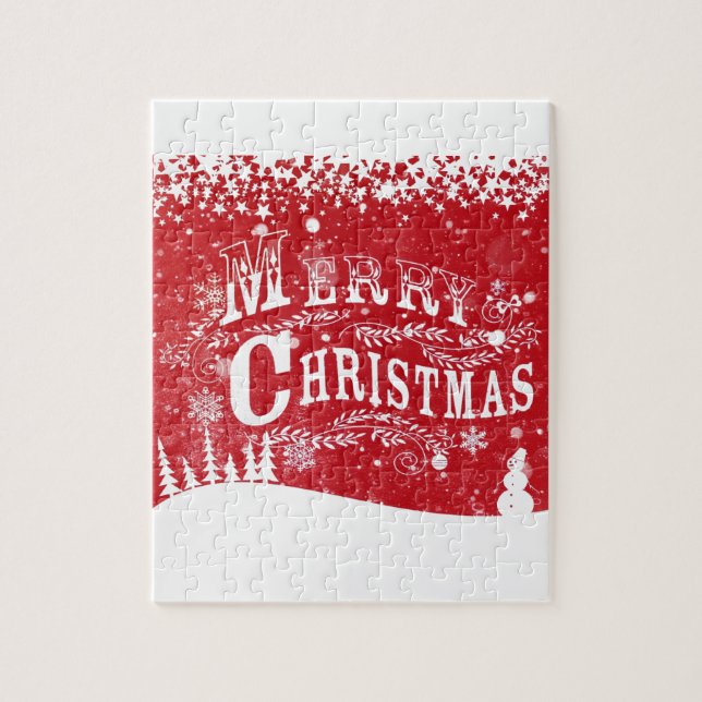 Merry Christmas Jigsaw Puzzle (Vertical)