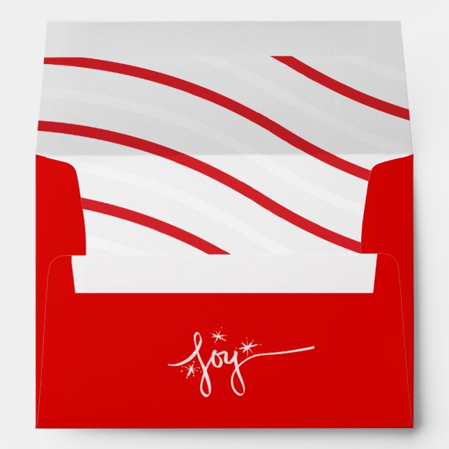 Merry Christmas Joy Hand Lettering  Envelope (Back (Bottom))