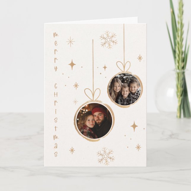 Merry Christmas Joyful Photo Card (Front)