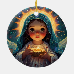 Merry Christmas Joyful Season Ceramic Ornament