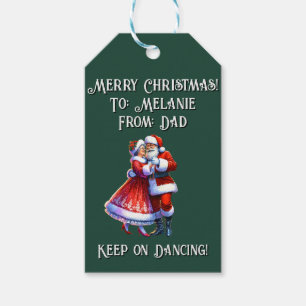 Merry Christmas! KEEP ON DANCING Gift Tags