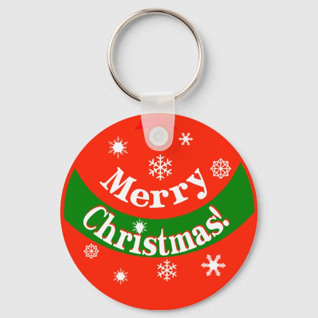 Merry Christmas Key Chain (Front)