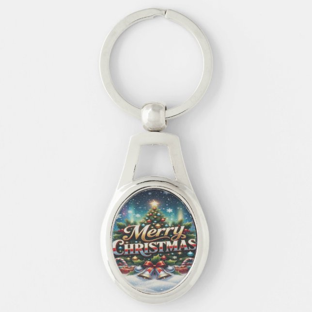 Merry Christmas Key Ring (Front)