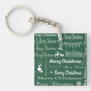 Merry Christmas Key Ring