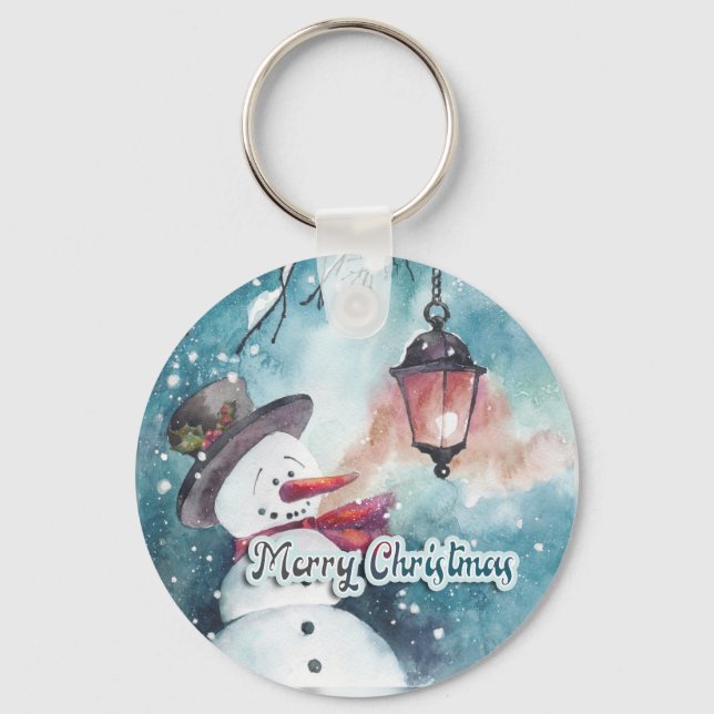 Merry Christmas    Key Ring (Front)