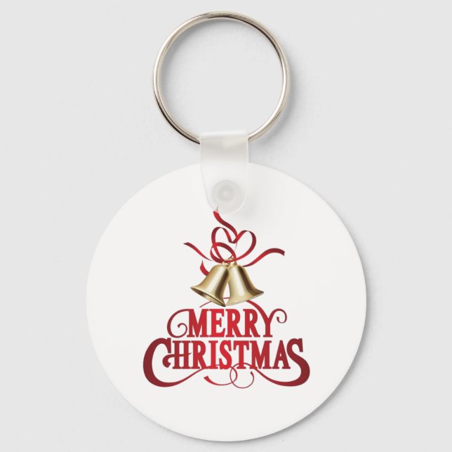 Merry Christmas  Key Ring (Front)