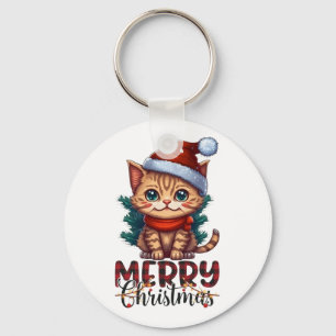 Merry Christmas Key Ring