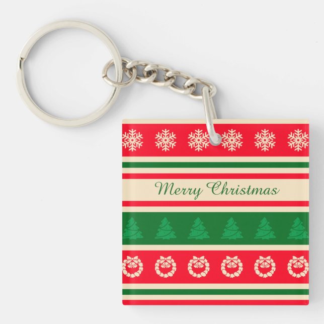 Merry Christmas Key Ring (Front)
