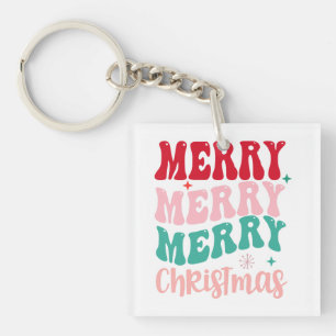 Merry Christmas Key Ring