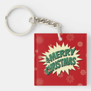 Merry Christmas Key Ring