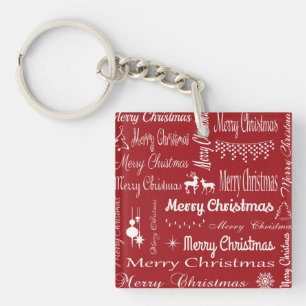 Merry Christmas Key Ring
