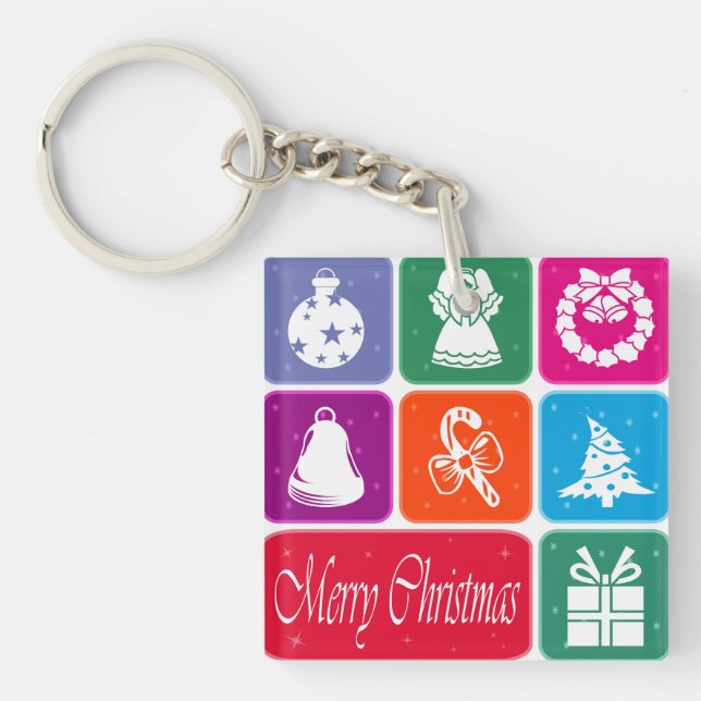 Merry Christmas Key Ring (Front)