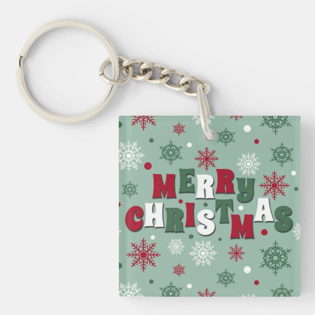 Merry Christmas Key Ring (Front)