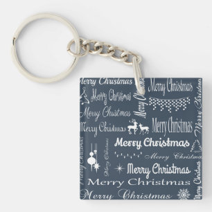 Merry Christmas Key Ring