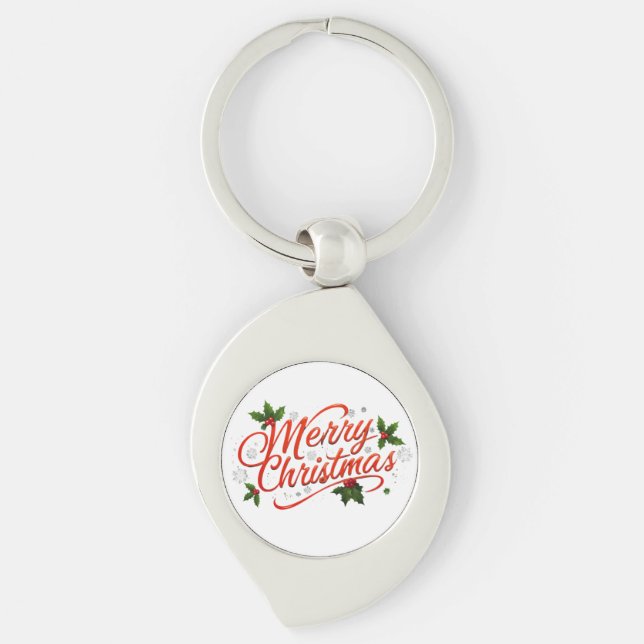 Merry Christmas  Key Ring (Front)