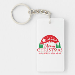 Merry Christmas Key Ring