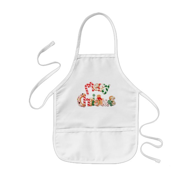 Merry Christmas Kids Apron (Front)