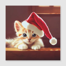 Merry Christmas Kitten Card