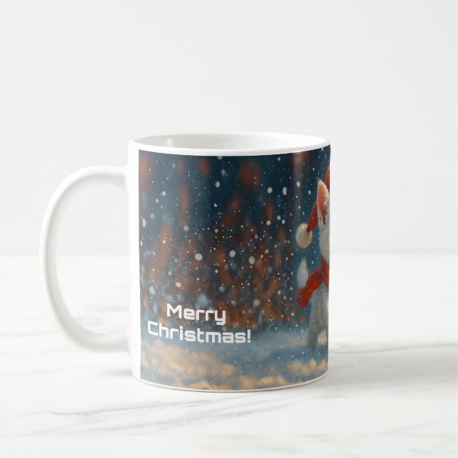 Merry Christmas - Kitten - Gift  Mug (Left)