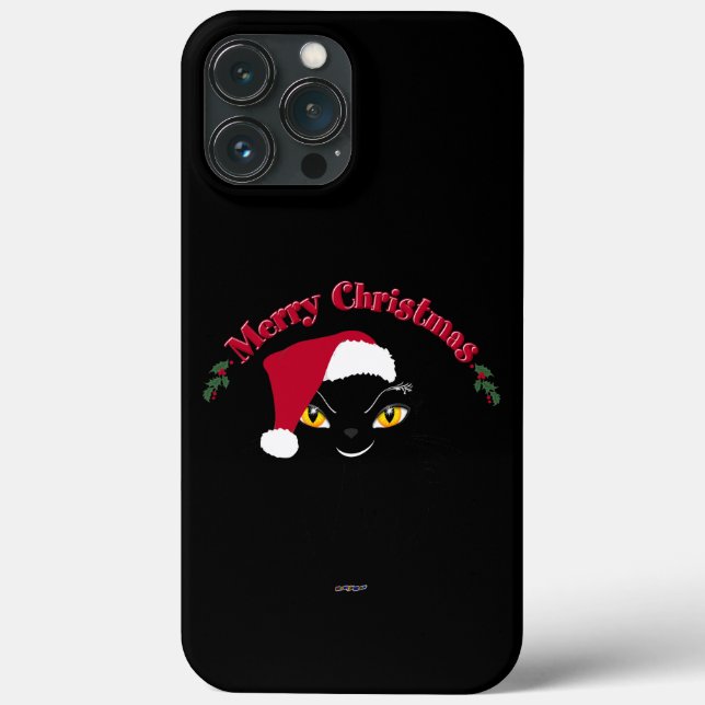 Merry Christmas Kitty Cat Case-Mate iPhone Case (Back)