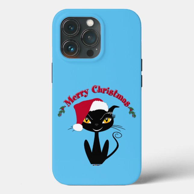 Merry Christmas Kitty Cat Case-Mate iPhone Case (Back)