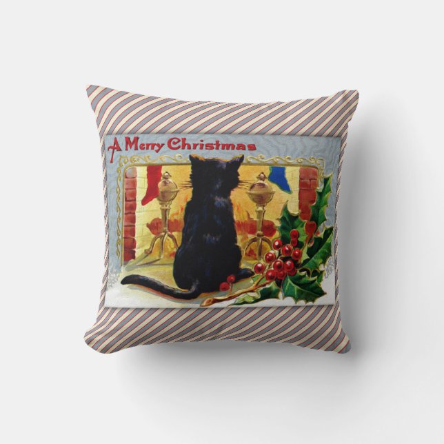 Merry Christmas Kitty Cushion (Front)