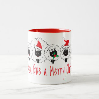 Merry Christmas Kiwi Style Two-Tone Coffee Mug