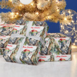 Merry Christmas Koala sitting in Gumtree Wrapping Paper<br><div class="desc">Australian koala wearing a santa hat sitting in a gumtree.

This furry koala is a native of Australia they are easily recognisable by their stout,  tailless body and large head with round,  fluffy ears and large,  spoon-shaped nose.</div>