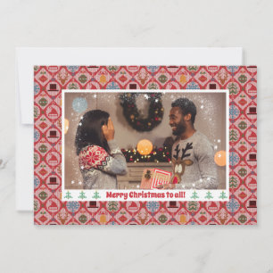 Merry Christmas l Ugly Sweater l Photo Holiday Card