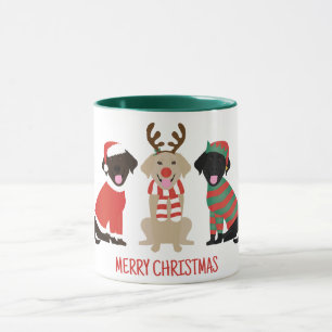 Merry Christmas Labrador Retriever Dogs Mug