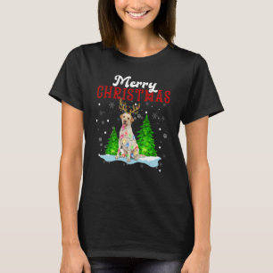 Merry Christmas Labrador Tree Lights Labrador Chri T-Shirt