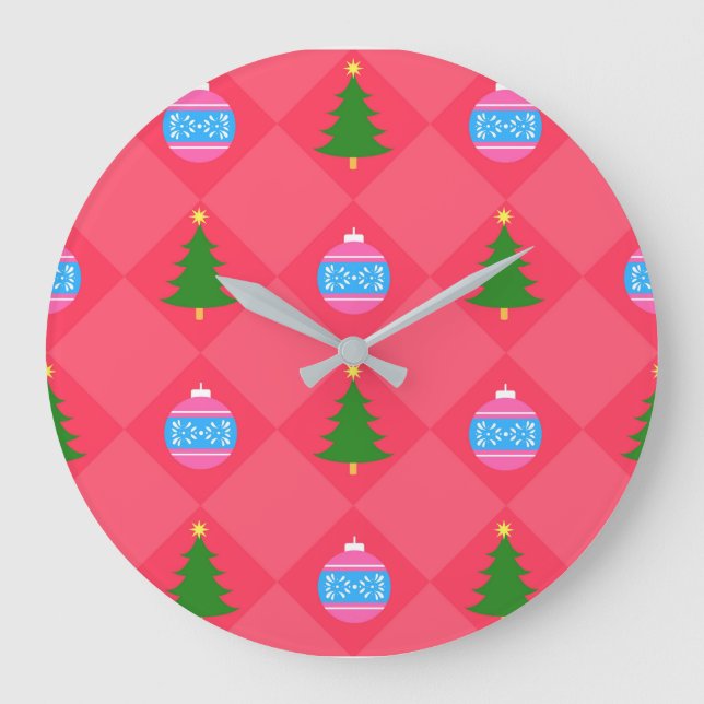 Merry Christmas Large Clock (Front)