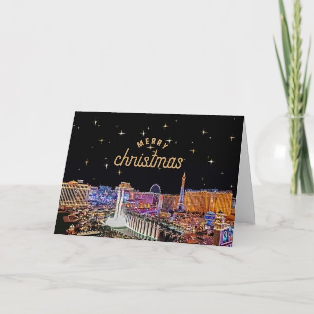 Merry Christmas Las Vegas Card (Front)