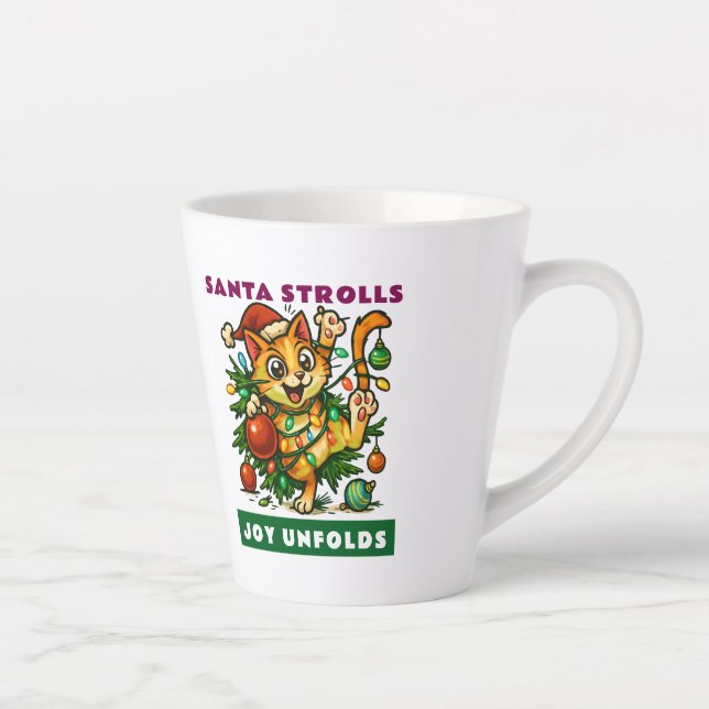 Merry Christmas Latte Mug (Right)